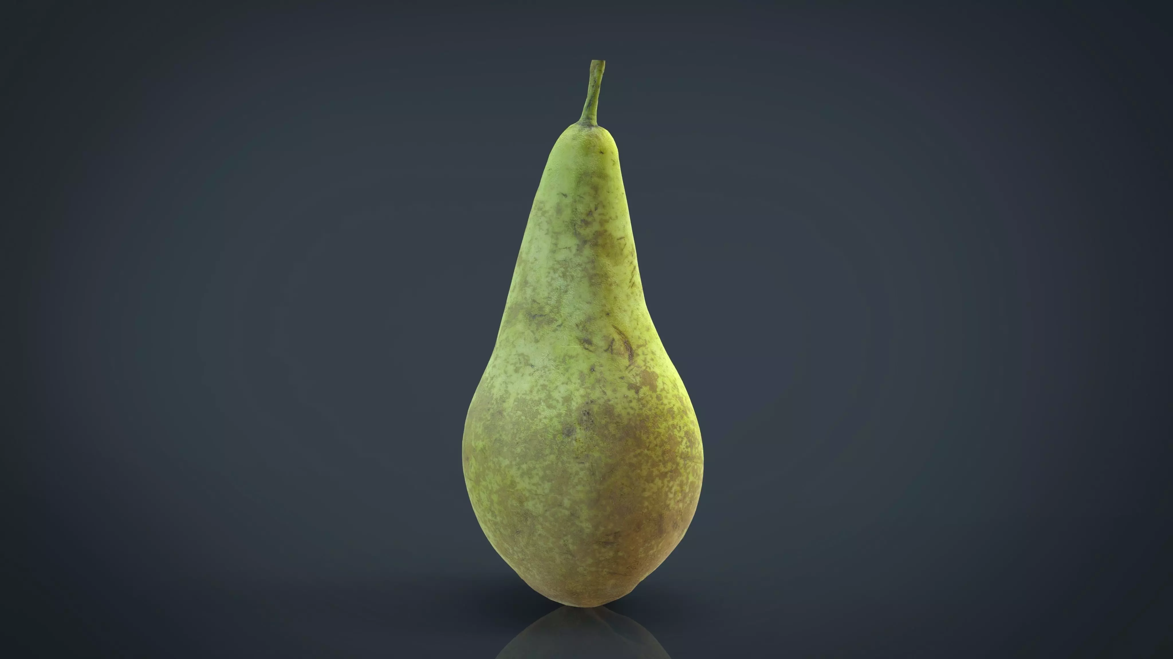Realistic Pear Low-poly 3D model_0