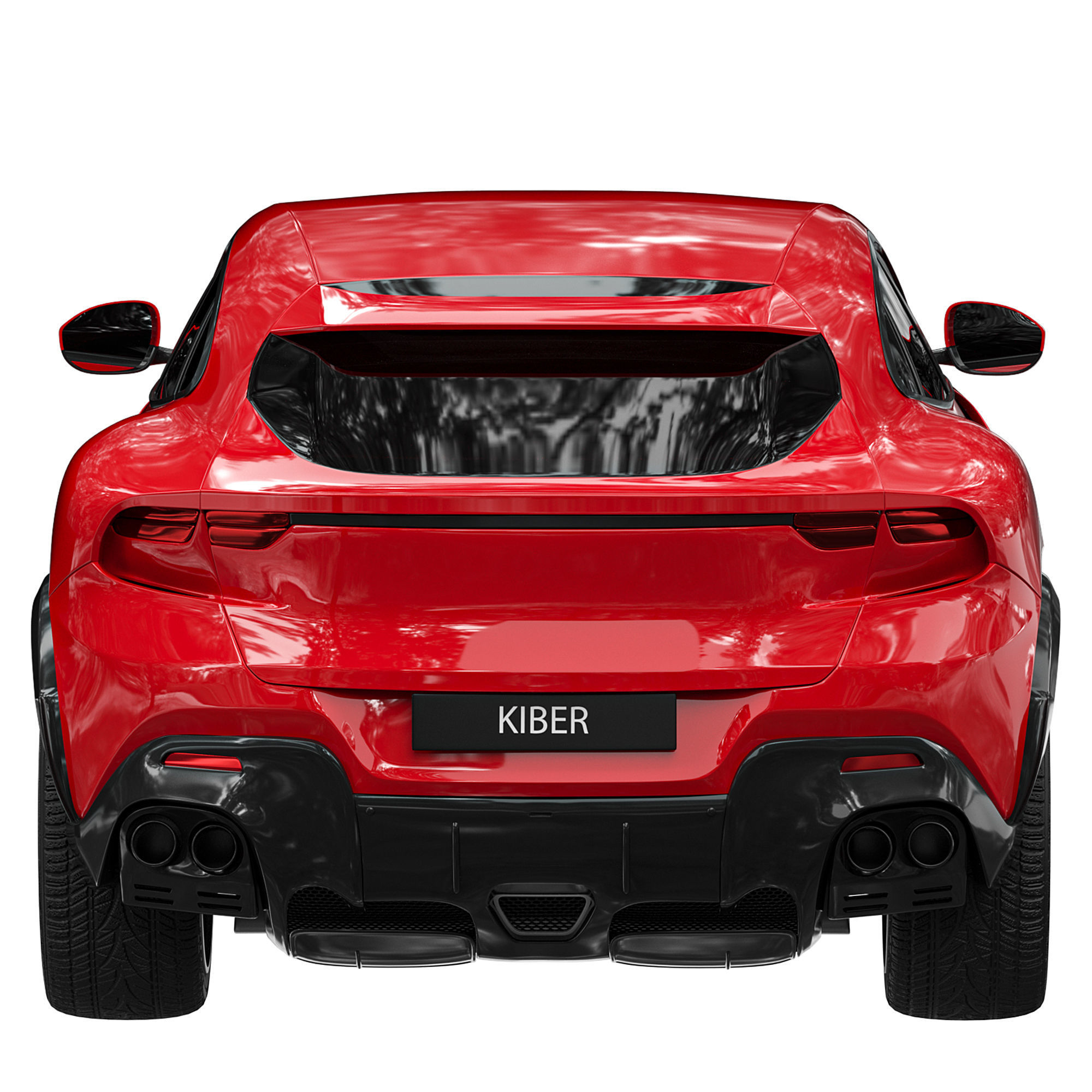 Ferrari Purosongue Low-poly 3D model_2