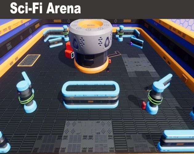 Sci Fi Arena Pack v1 - Unity URP Low-poly 3D model_4