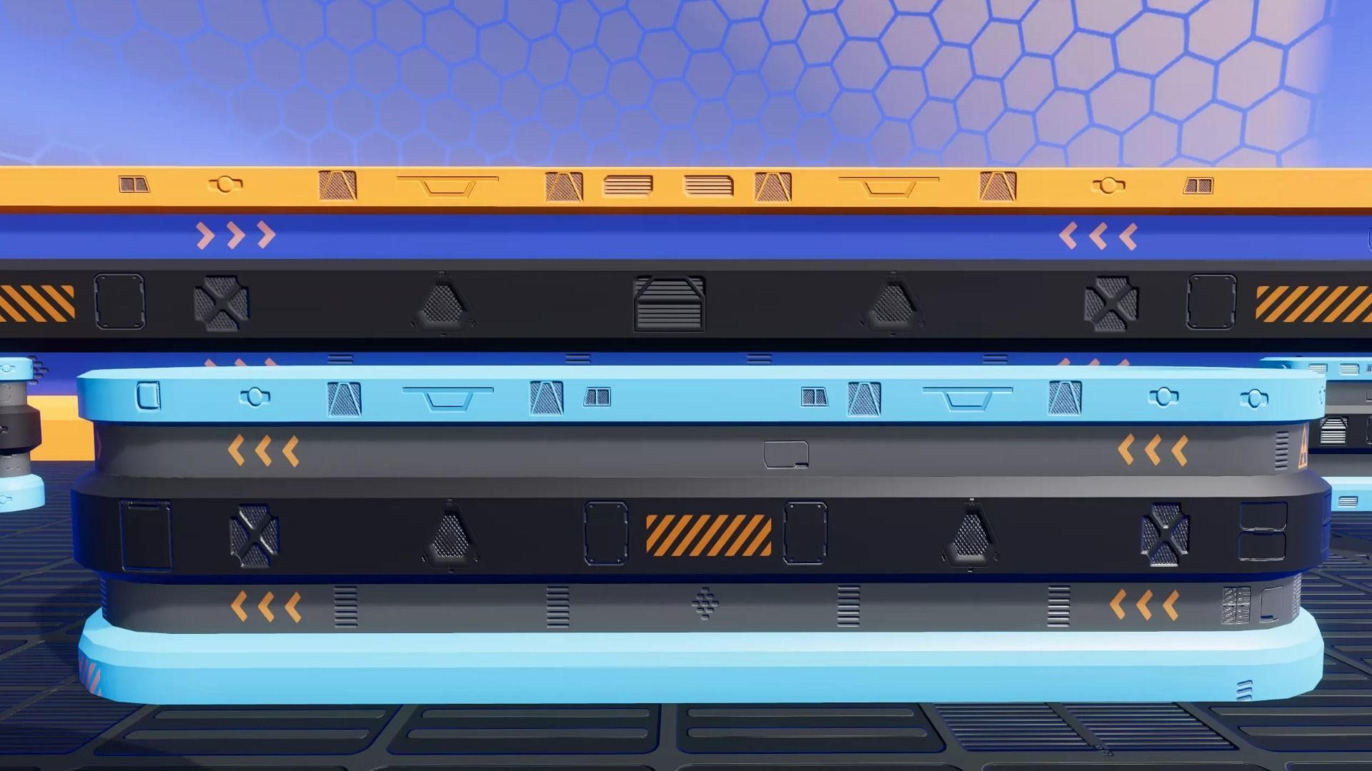 Sci Fi Arena Pack v1 - Unity URP Low-poly 3D model_3