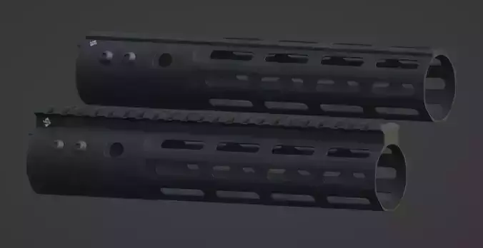 ALG Defence Handguards Low-poly 3D model