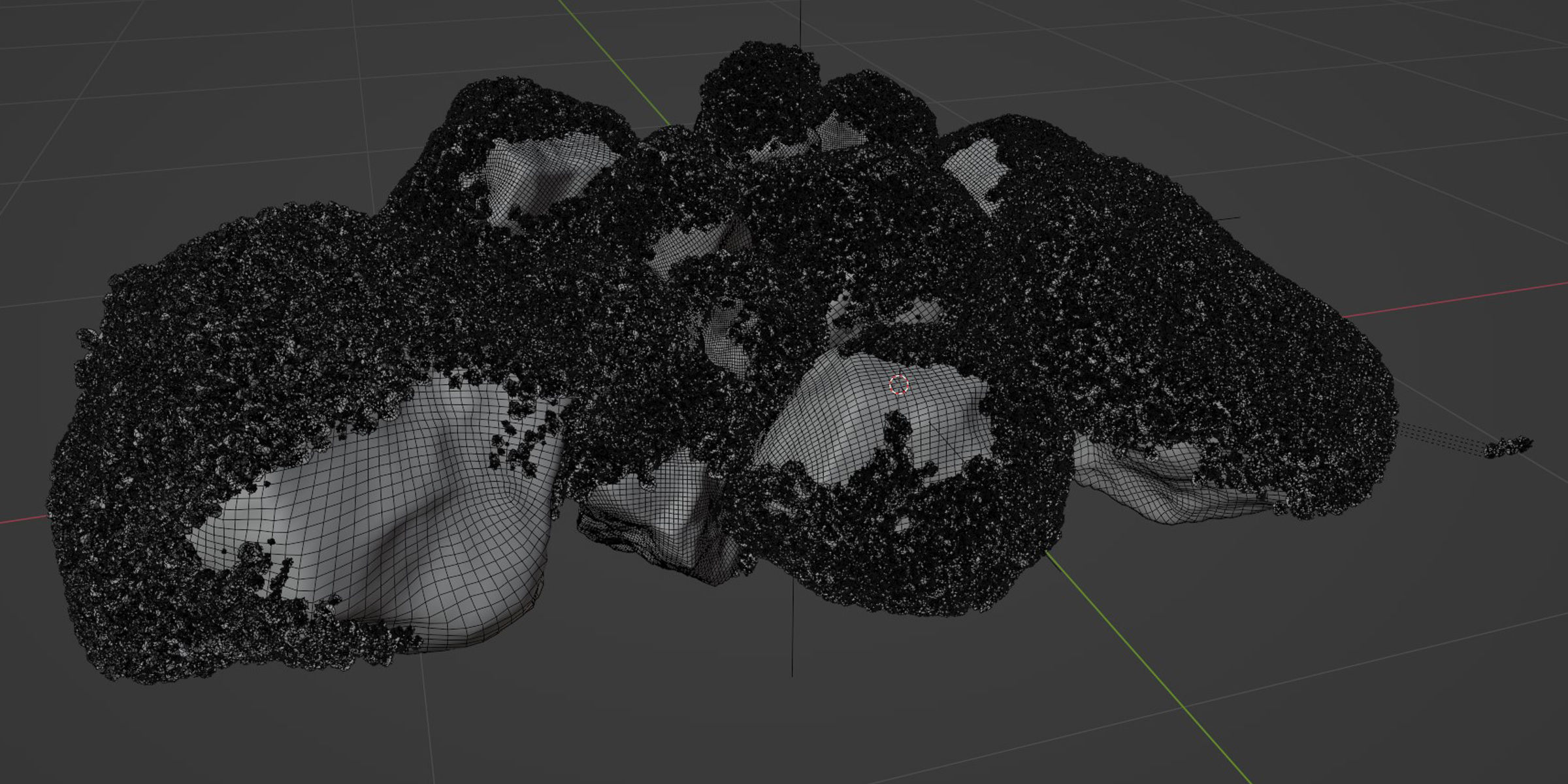 Mossy rocks garden collection vol 140-Blender 3D model_3