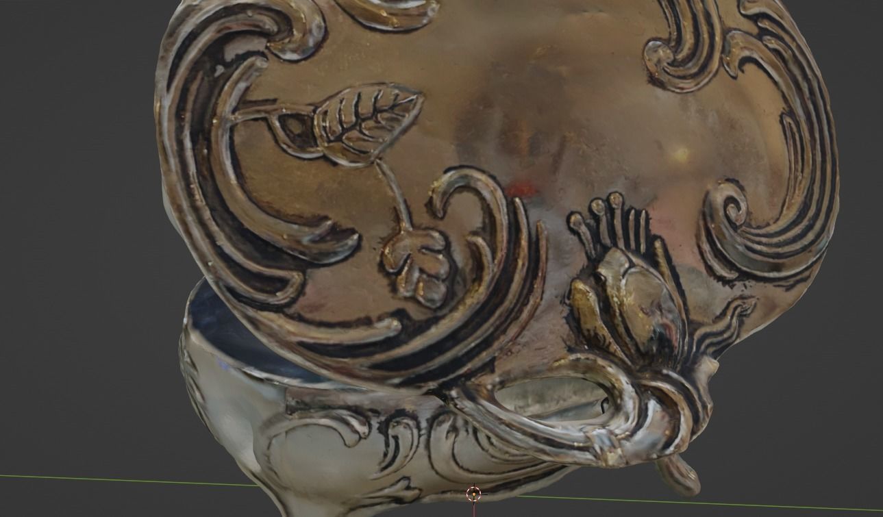 Silver Chest 3D model_4