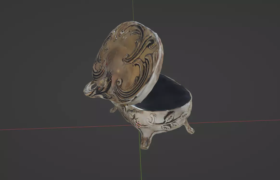 Silver Chest 3D model_0