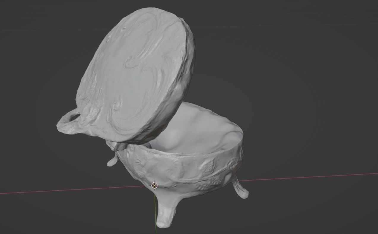 Silver Chest 3D model_2