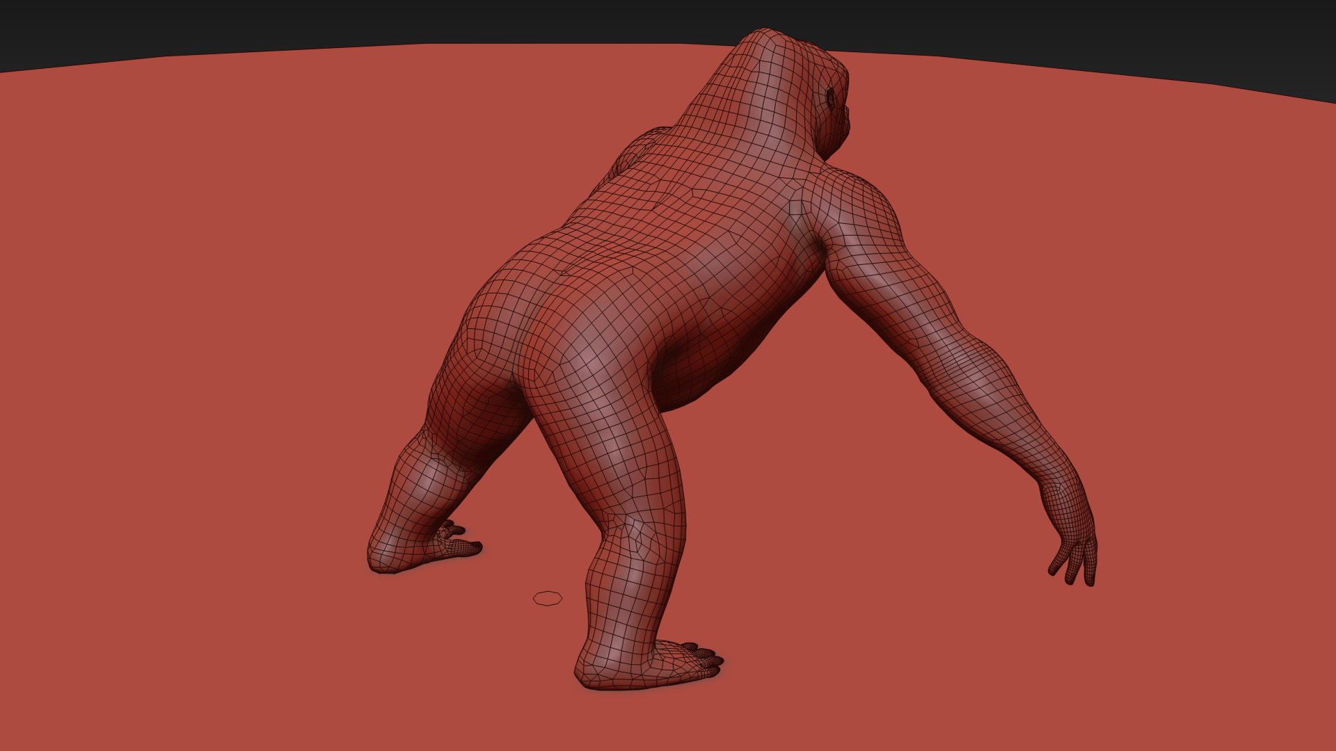 C Silverback Gorilla 8K- 3d animated 3D model_22