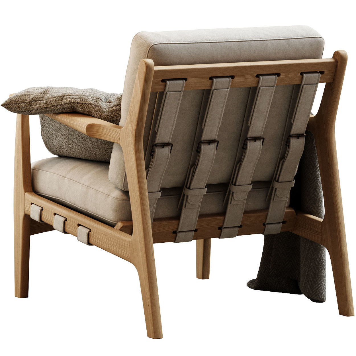 Kenneth Leather Chair 3D model_17