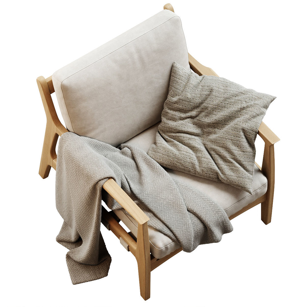 Kenneth Leather Chair 3D model_15