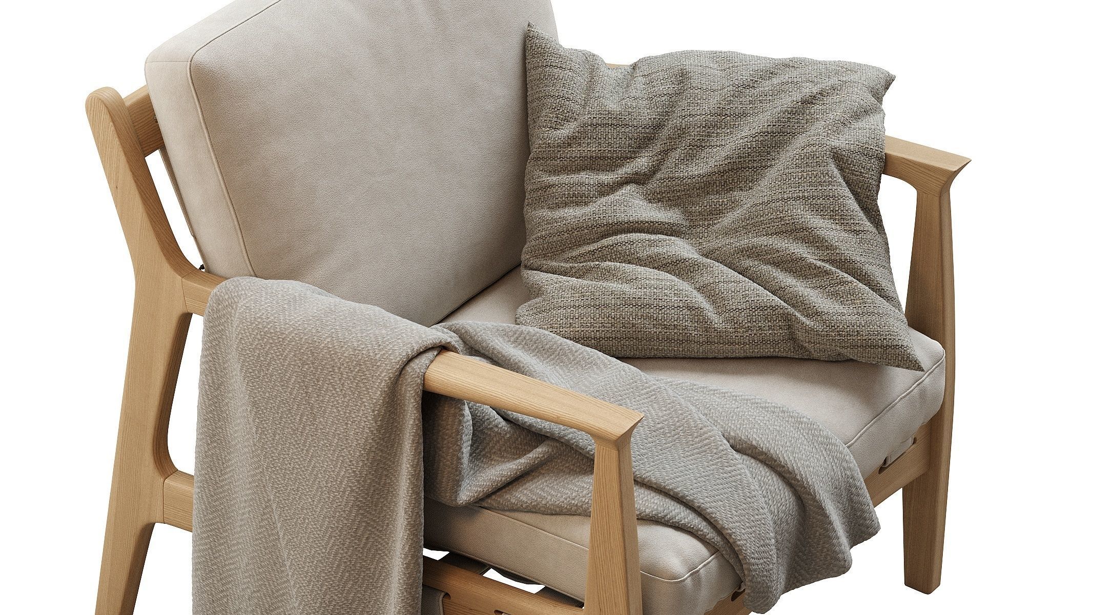 Kenneth Leather Chair 3D model_5