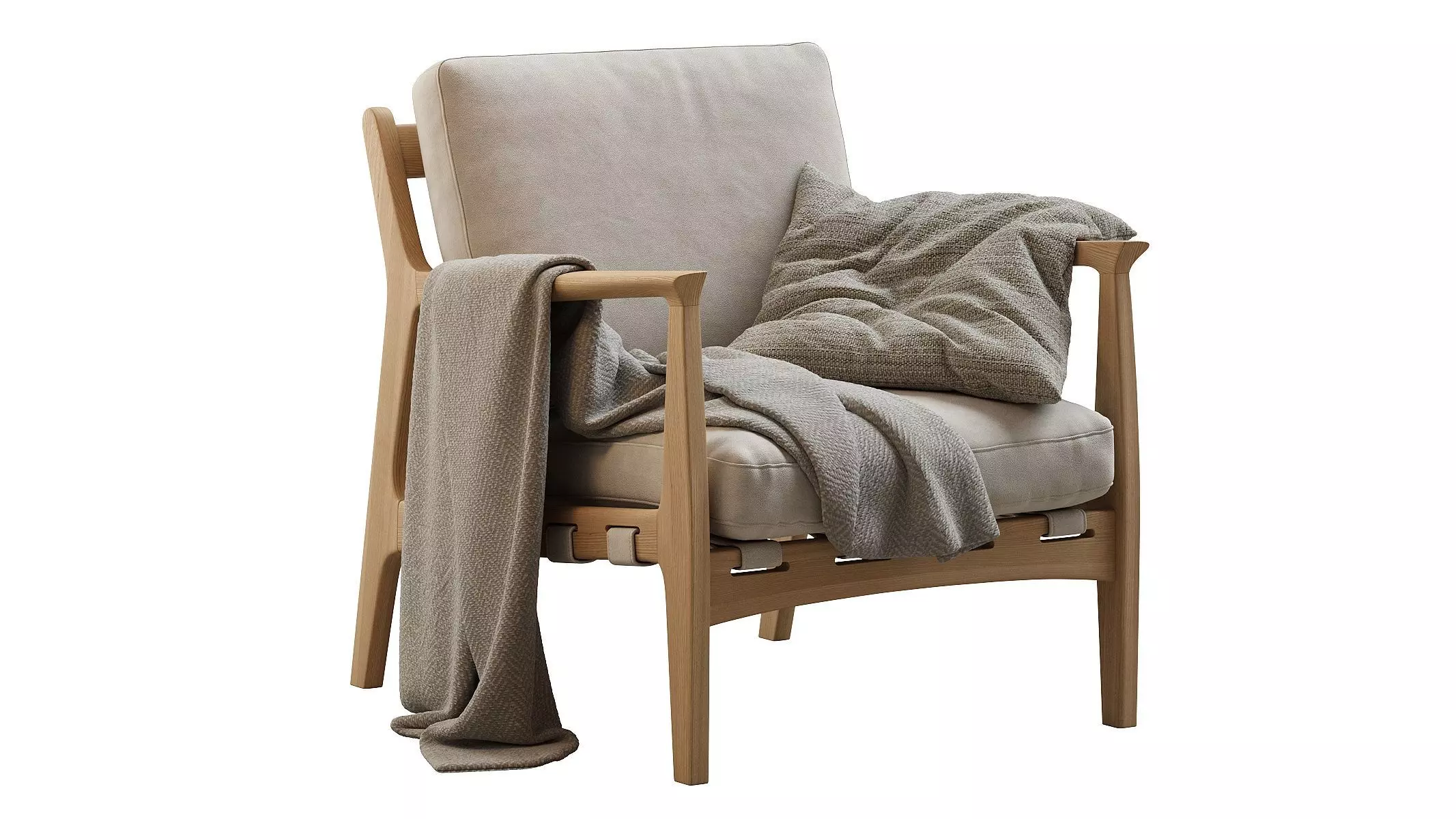 Kenneth Leather Chair 3D model_0