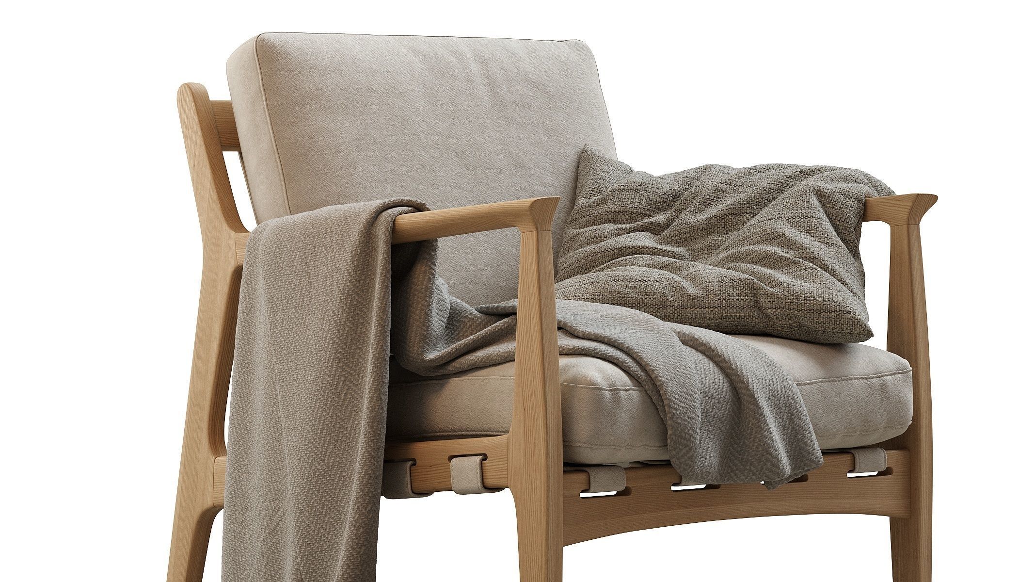 Kenneth Leather Chair 3D model_7