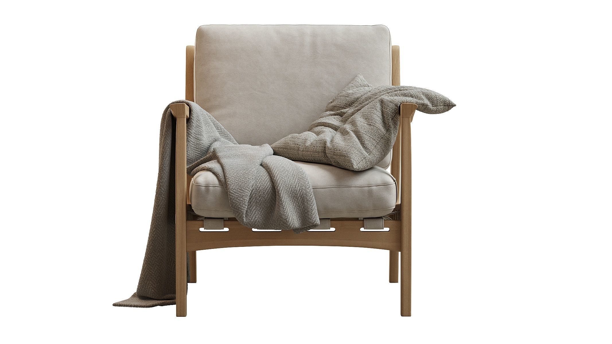 Kenneth Leather Chair 3D model_1