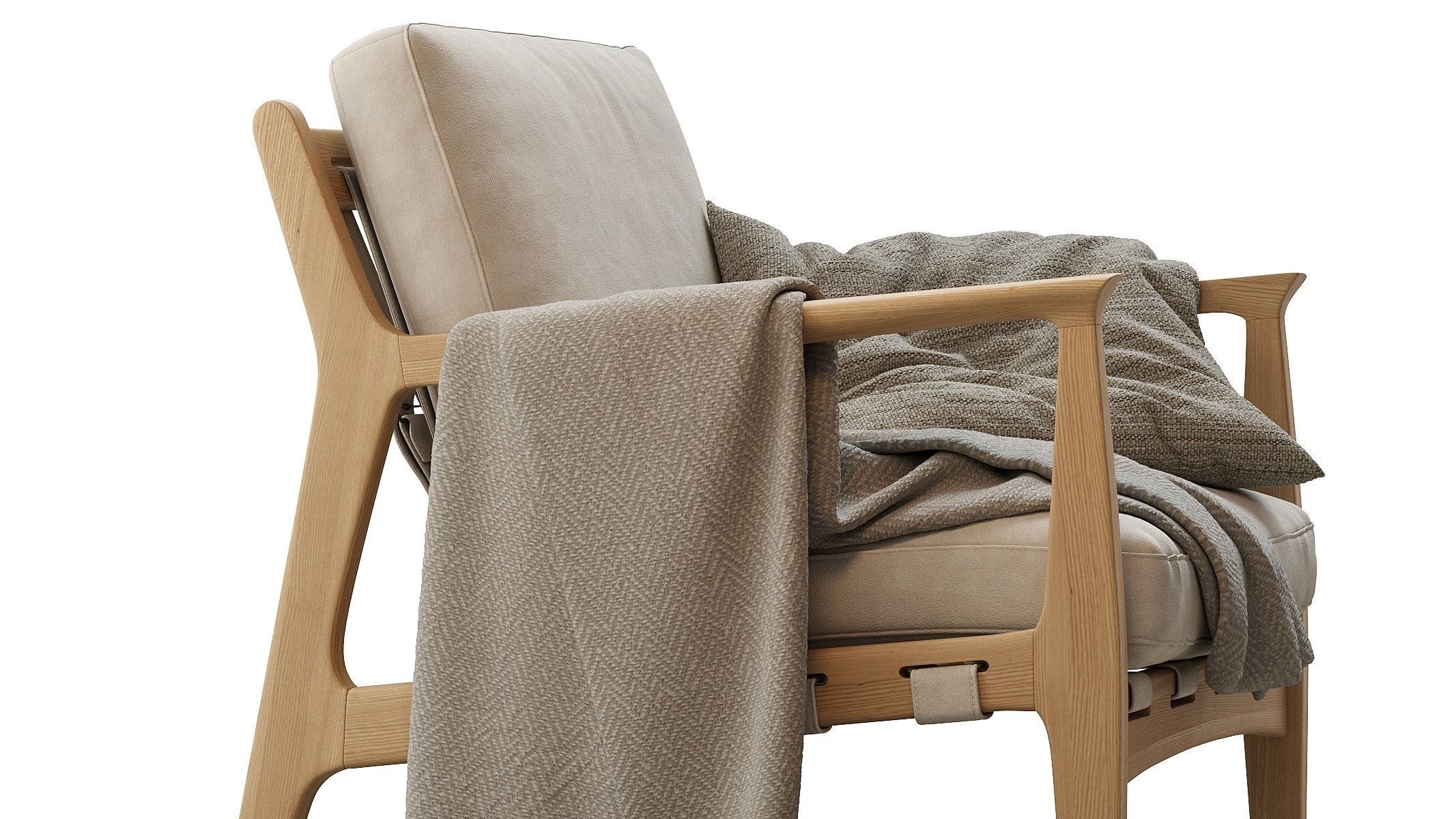 Kenneth Leather Chair 3D model_6