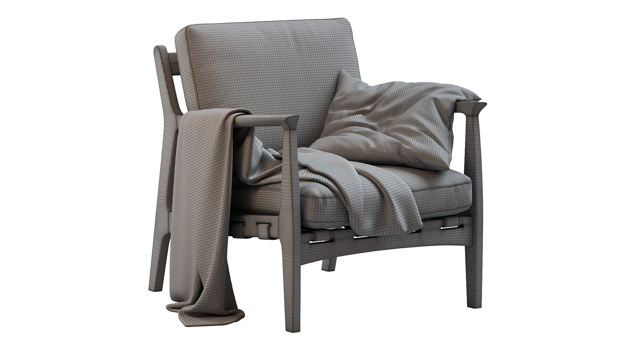 Kenneth Leather Chair 3D model_11