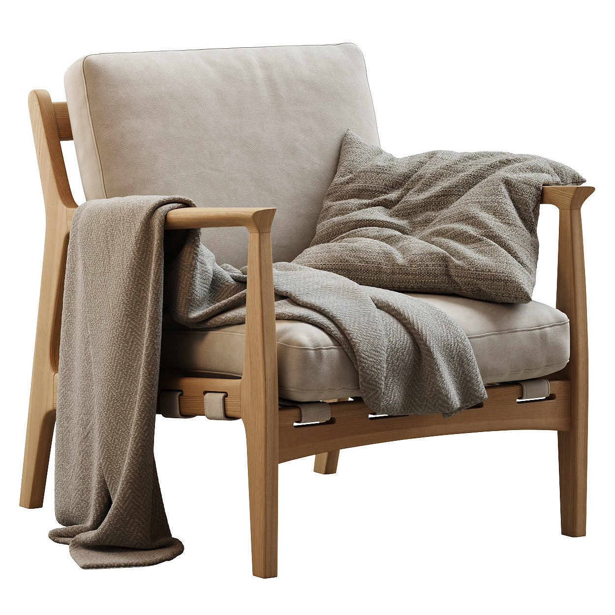 Kenneth Leather Chair 3D model_12