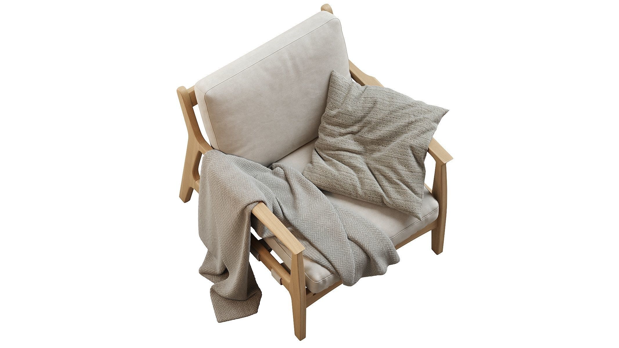 Kenneth Leather Chair 3D model_8