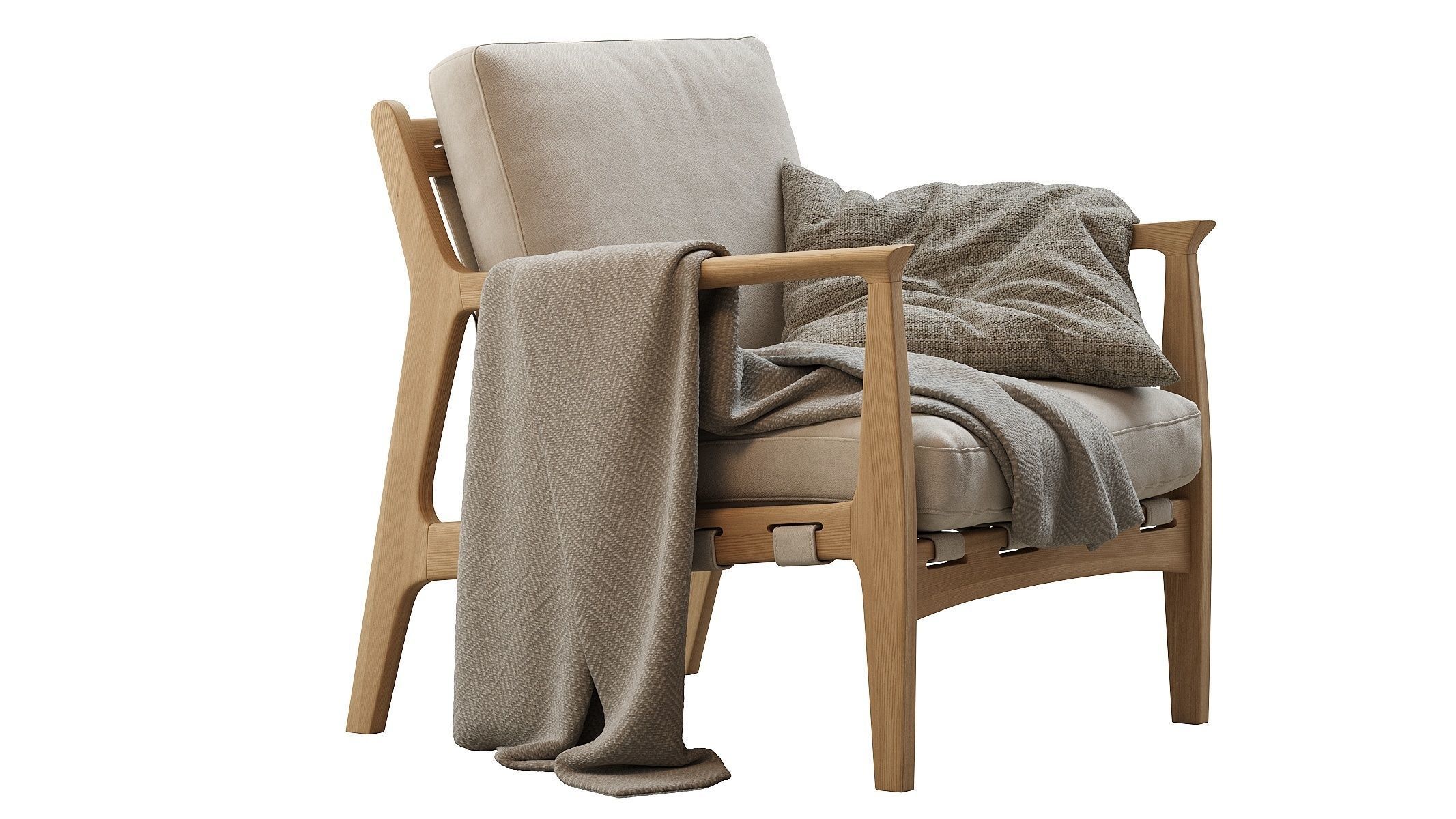 Kenneth Leather Chair 3D model_4