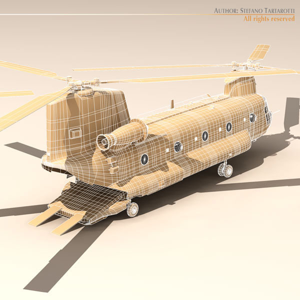 CH-47 US Army desert 3D model_5