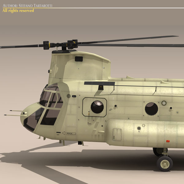 CH-47 US Army desert 3D model_6