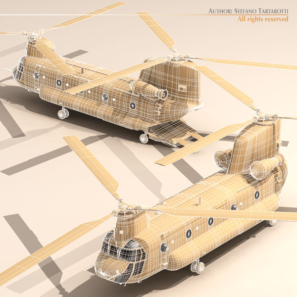 CH-47 US Army desert 3D model_11