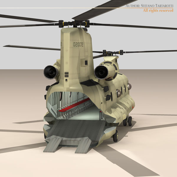 CH-47 US Army desert 3D model_3