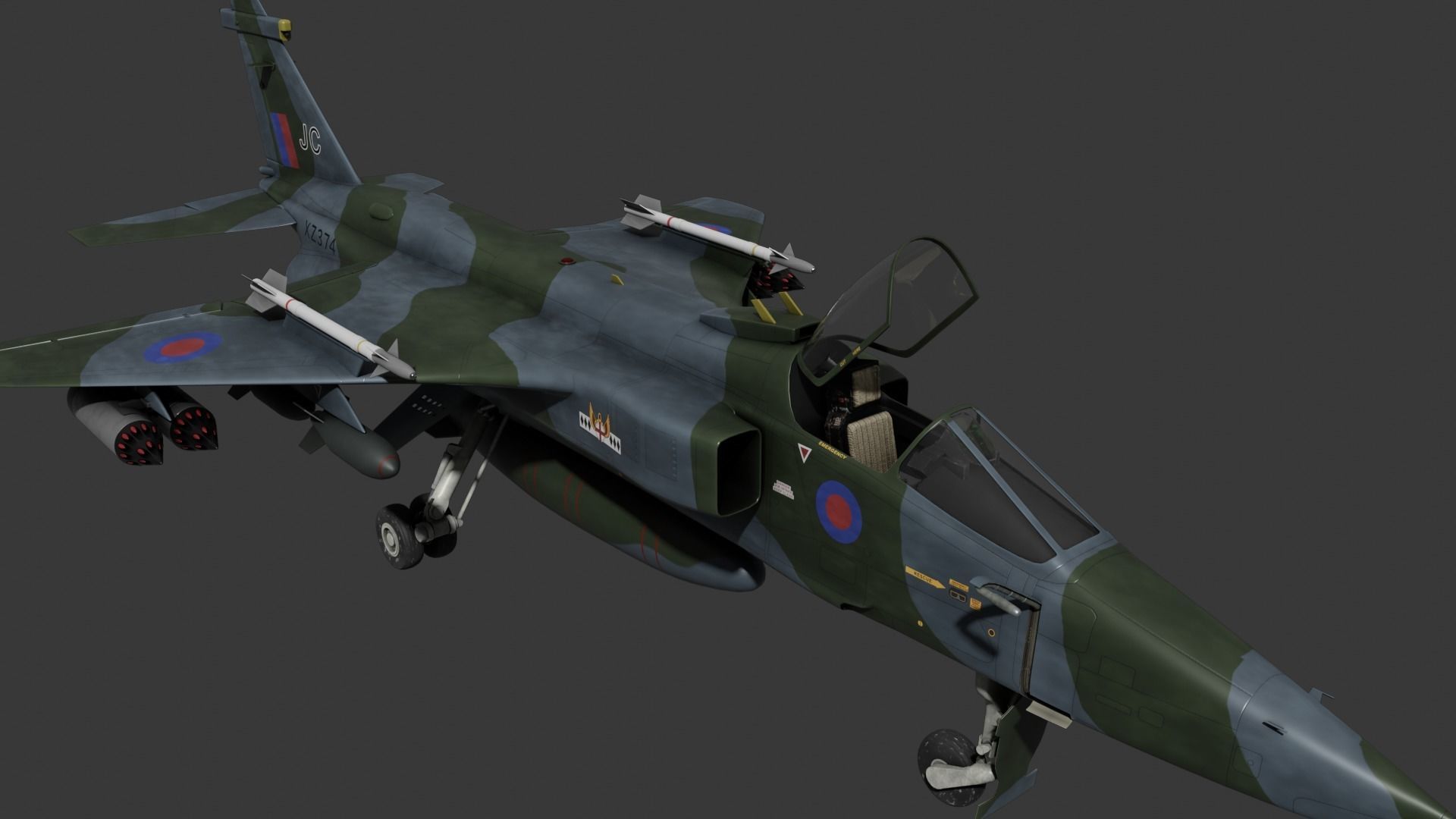 Sepecat Jaguar GR3 3D model 3D model_6