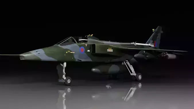 Sepecat Jaguar GR3 3D model 3D model