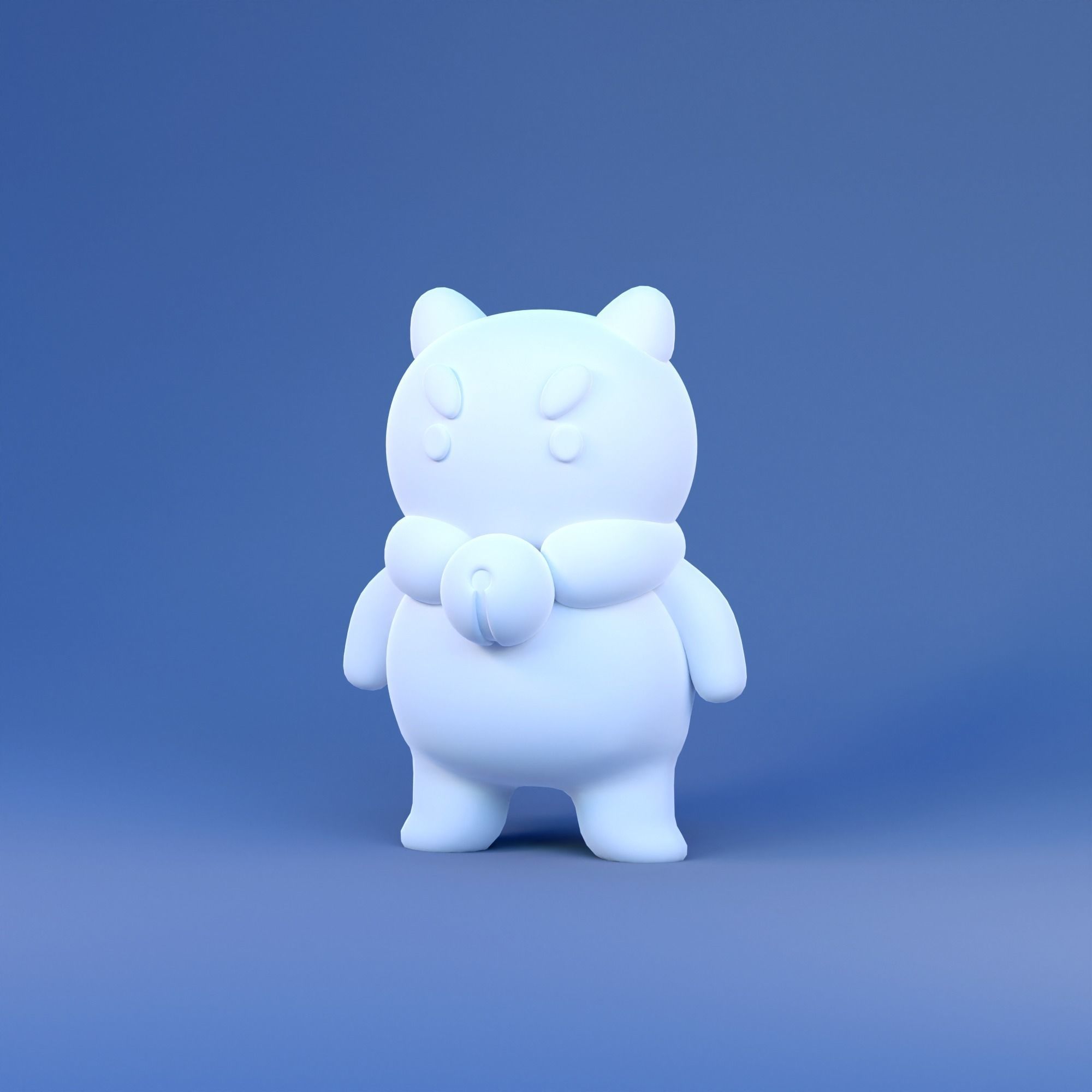 3D Printable Toy of Puppycat from Bee and PuppyCat 3D print model_1