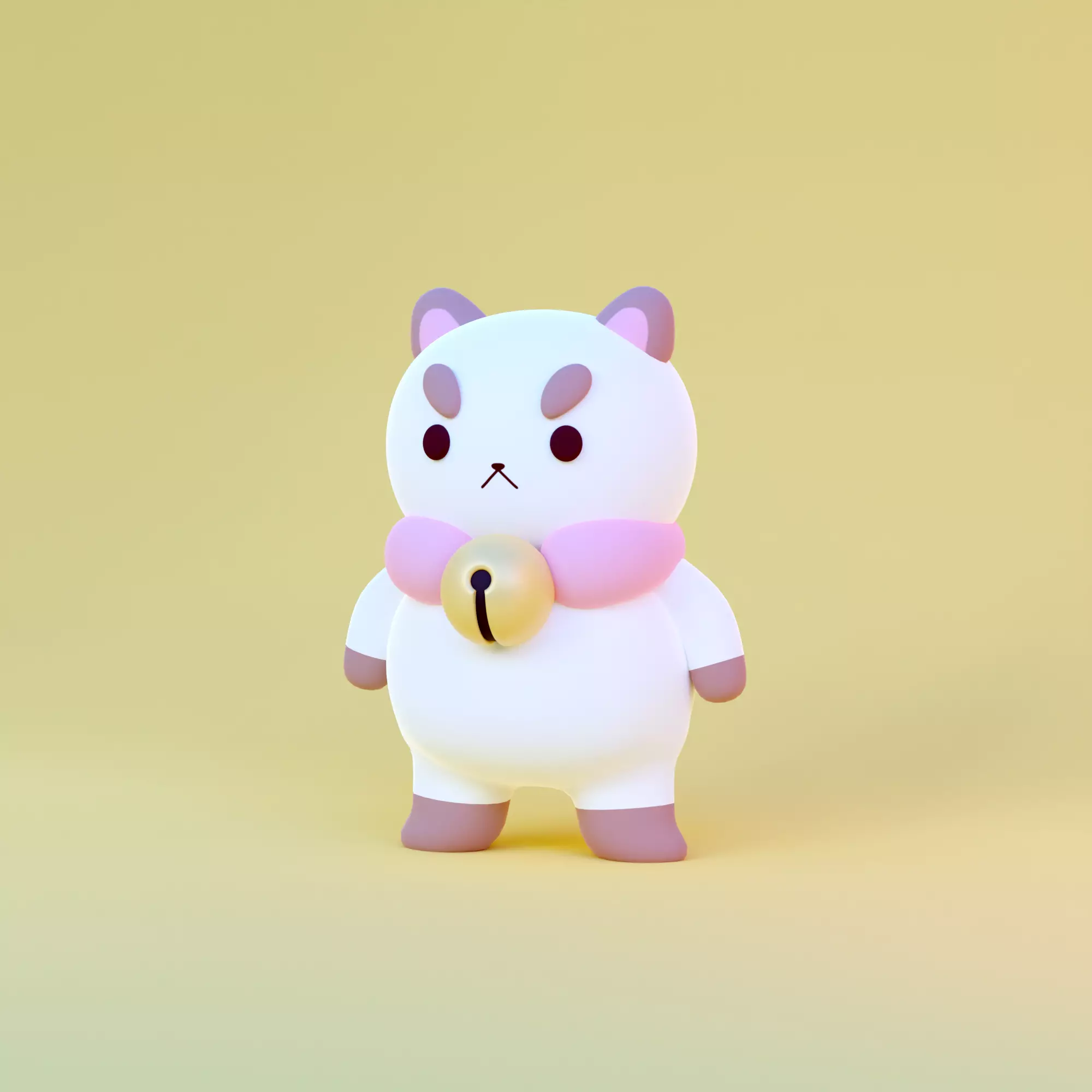 3D Printable Toy of Puppycat from Bee and PuppyCat 3D print model_0