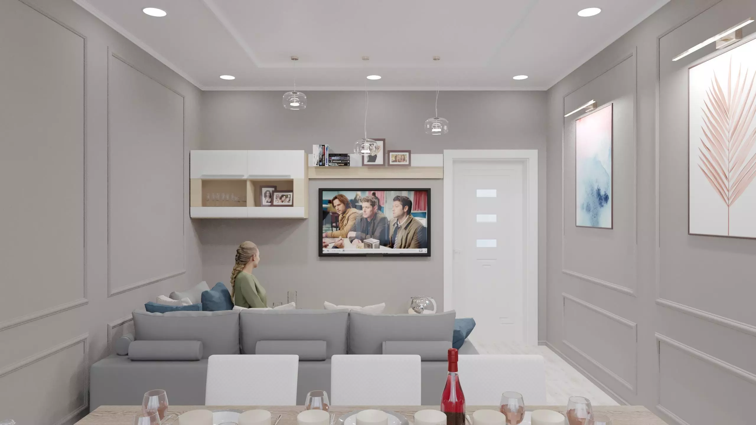 Living Room Interior 3D Model 3D model_0