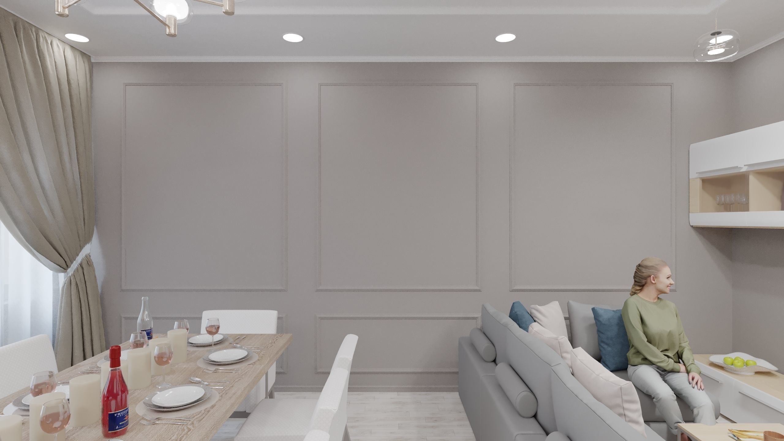 Living Room Interior 3D Model 3D model_2