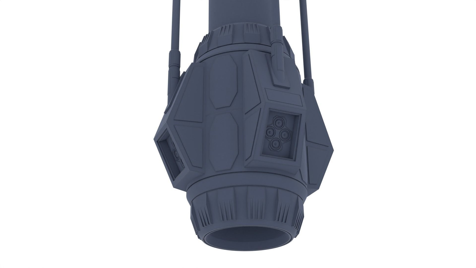 Death Star Skyhook 1-6 scale Hottoys  3D print model_1