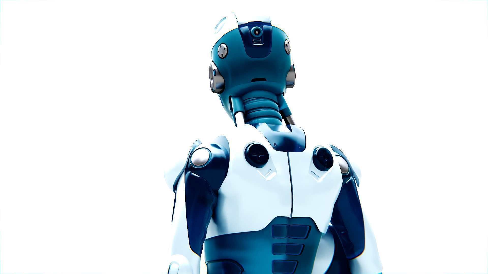 CHILD BOT V-2  Rigged for Unreal Engine - Unity - MIXAMO 3D model_18