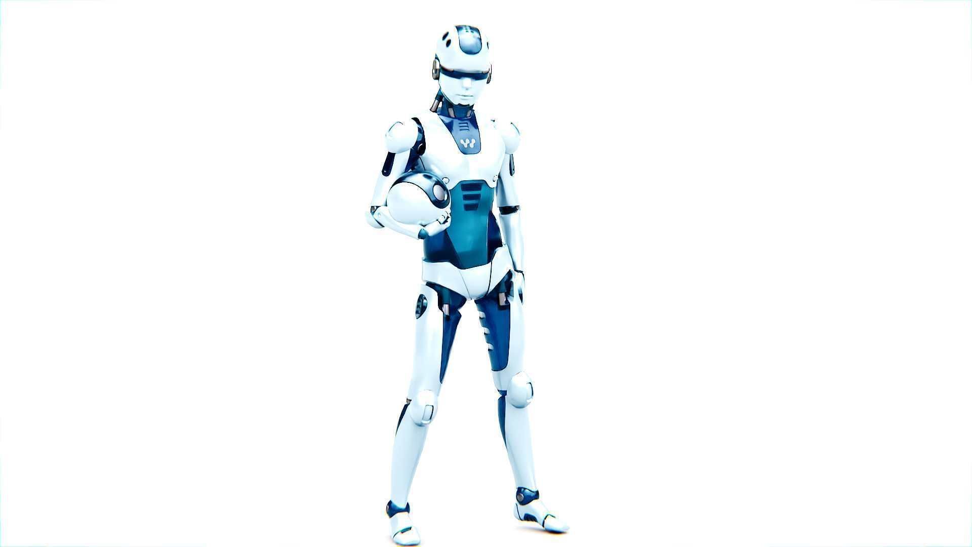 CHILD BOT V-2  Rigged for Unreal Engine - Unity - MIXAMO 3D model_13