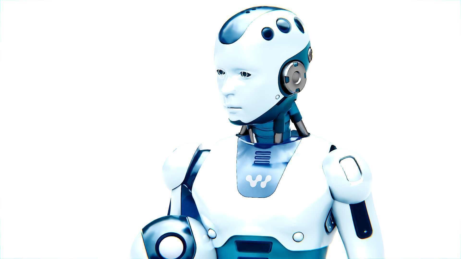 CHILD BOT V-2  Rigged for Unreal Engine - Unity - MIXAMO 3D model_16