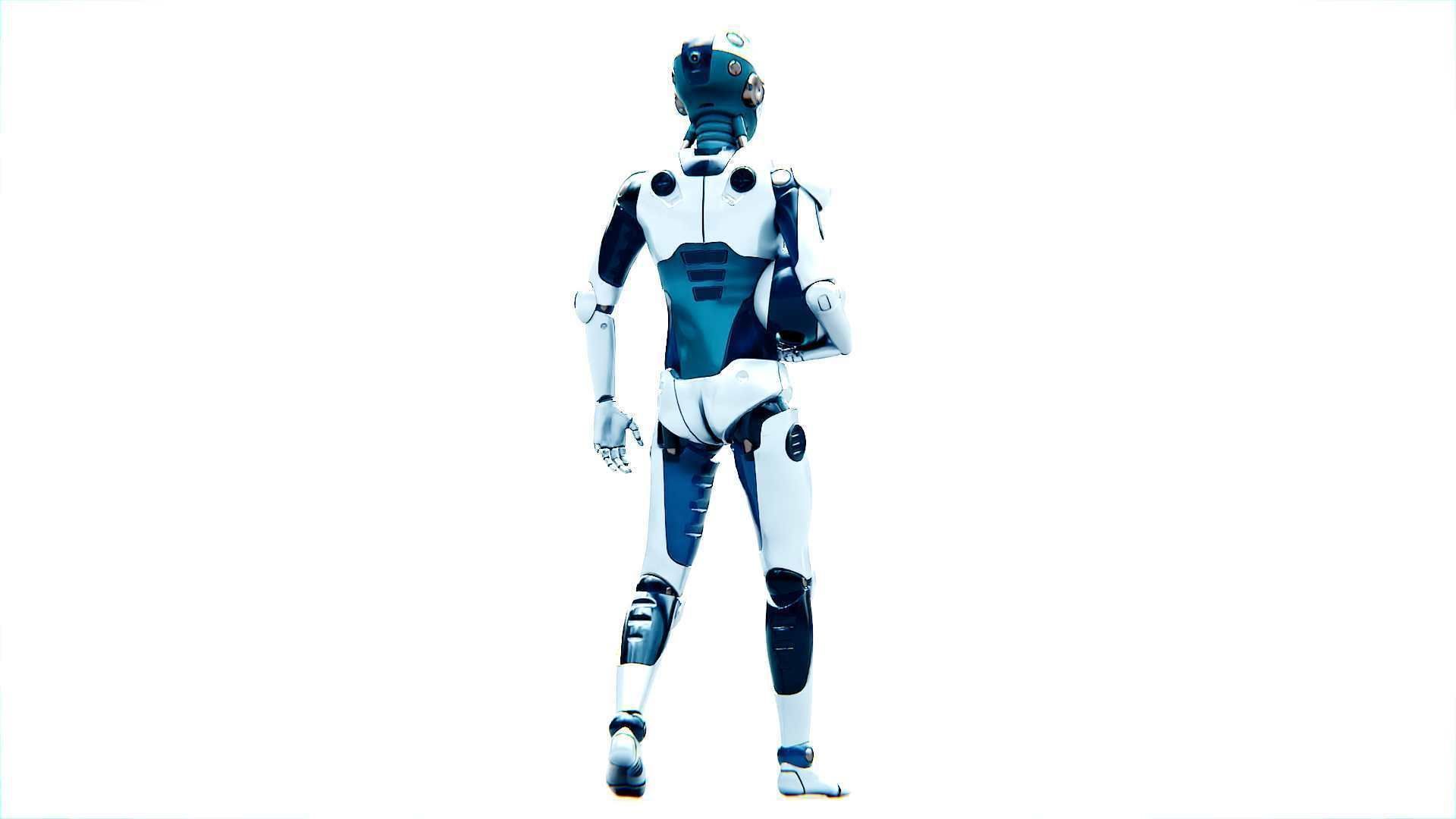 CHILD BOT V-2  Rigged for Unreal Engine - Unity - MIXAMO 3D model_28