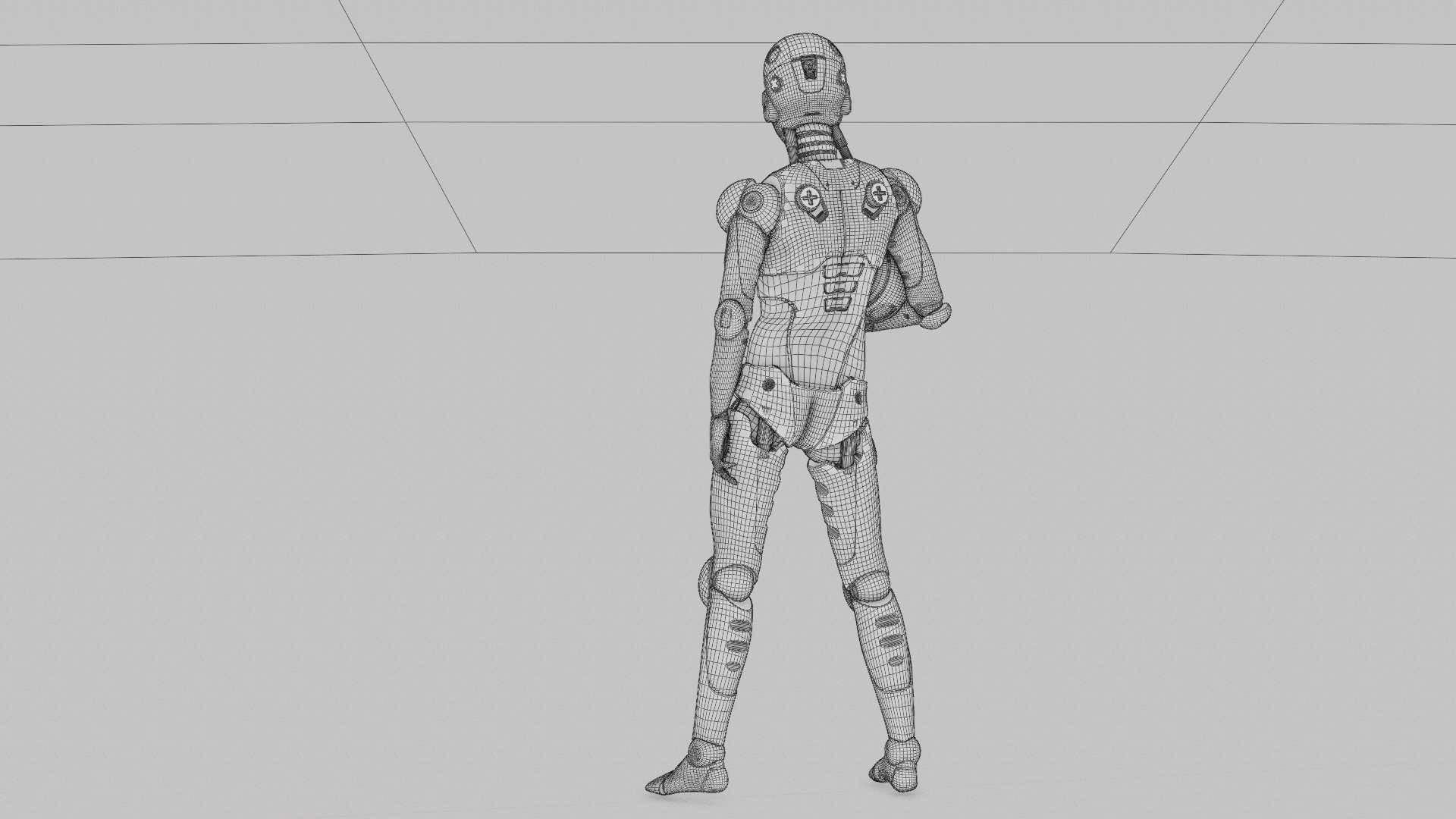 CHILD BOT V-2  Rigged for Unreal Engine - Unity - MIXAMO 3D model_40