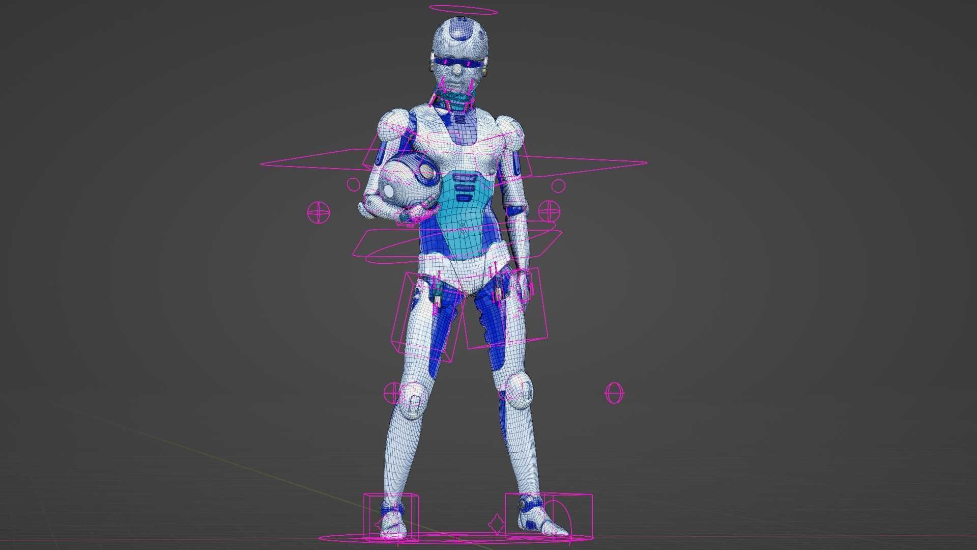 CHILD BOT V-2  Rigged for Unreal Engine - Unity - MIXAMO 3D model_36