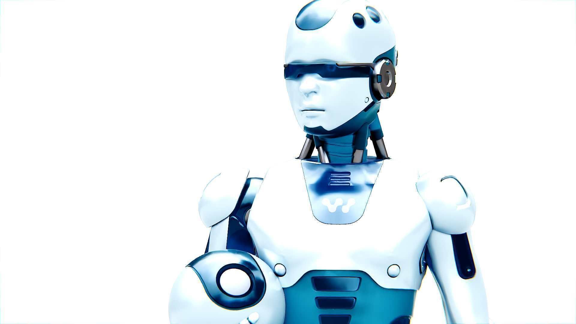 CHILD BOT V-2  Rigged for Unreal Engine - Unity - MIXAMO 3D model_15