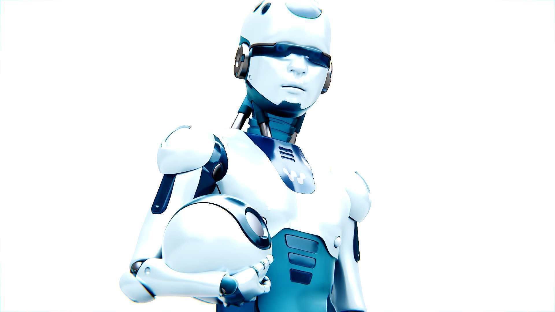 CHILD BOT V-2  Rigged for Unreal Engine - Unity - MIXAMO 3D model_19