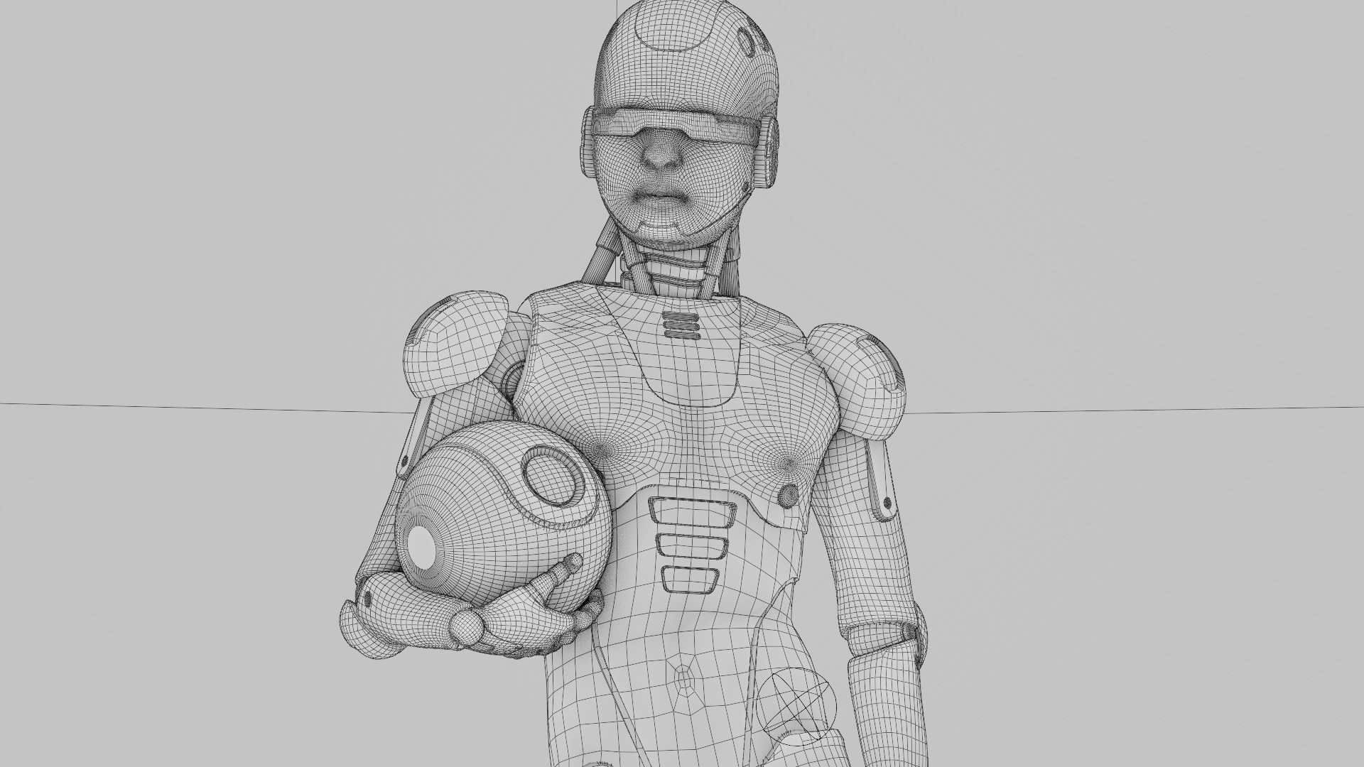 CHILD BOT V-2  Rigged for Unreal Engine - Unity - MIXAMO 3D model_41