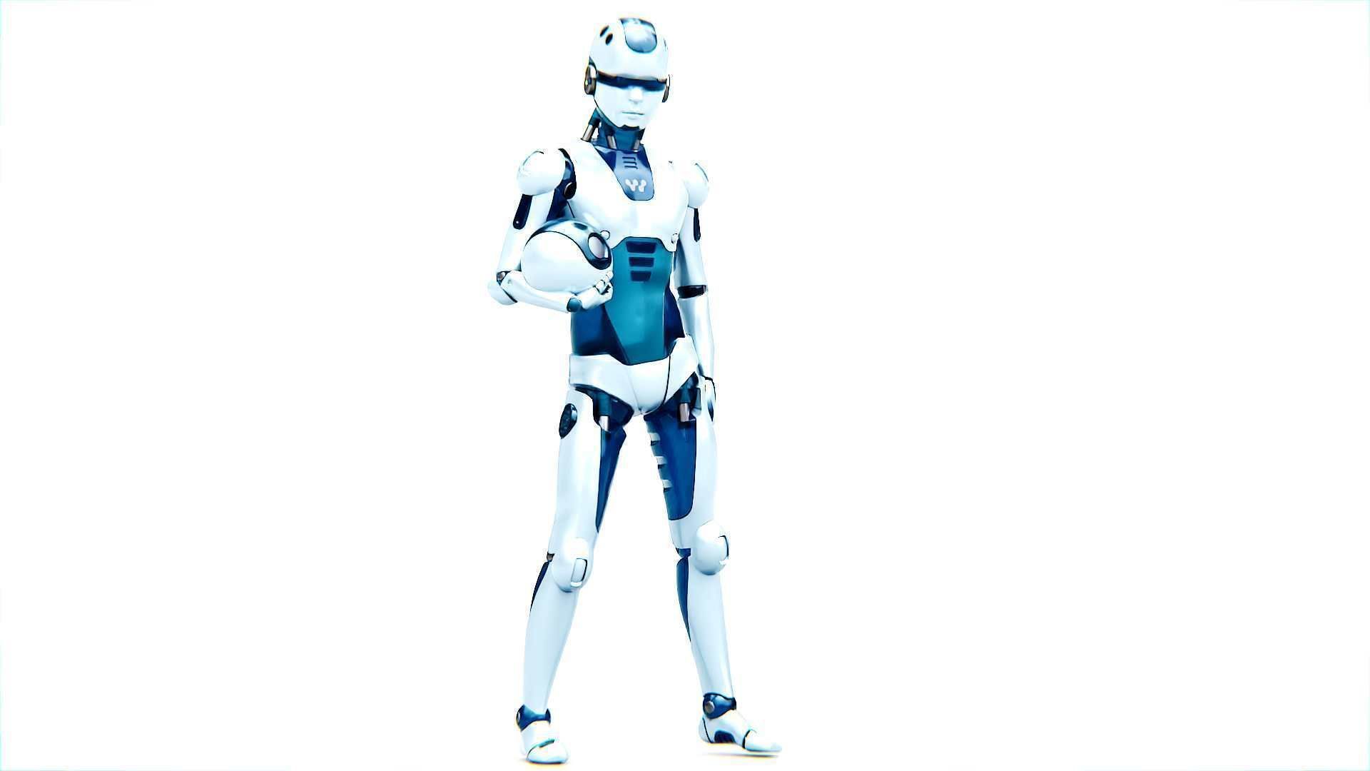 CHILD BOT V-2  Rigged for Unreal Engine - Unity - MIXAMO 3D model_3