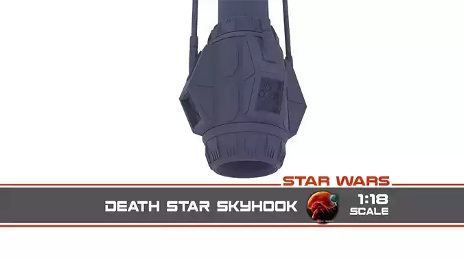 Death Star Skyhook 1-18 scale Kenner Hasbro 3D print model