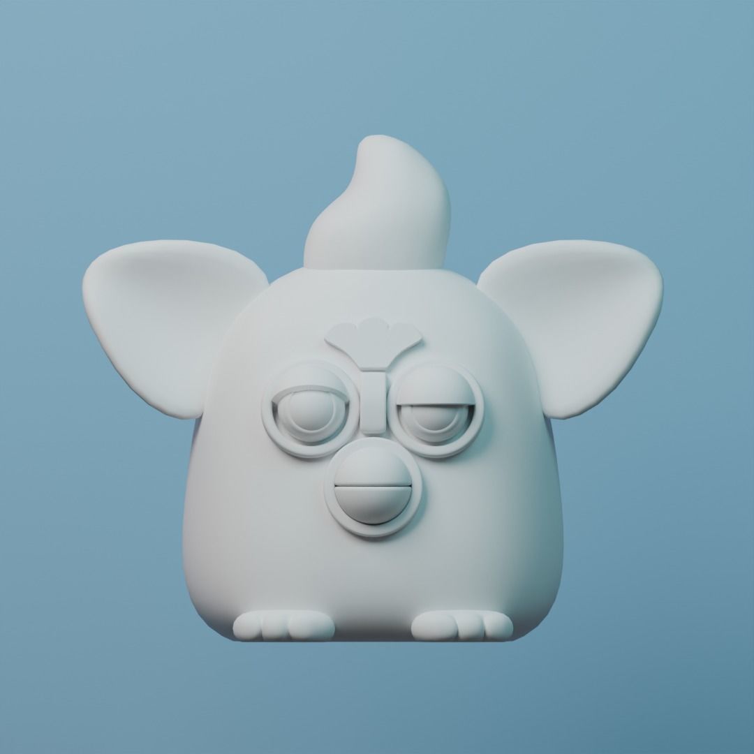 Retro Furby Frenzy - 3D Printable Model 3D print model_2