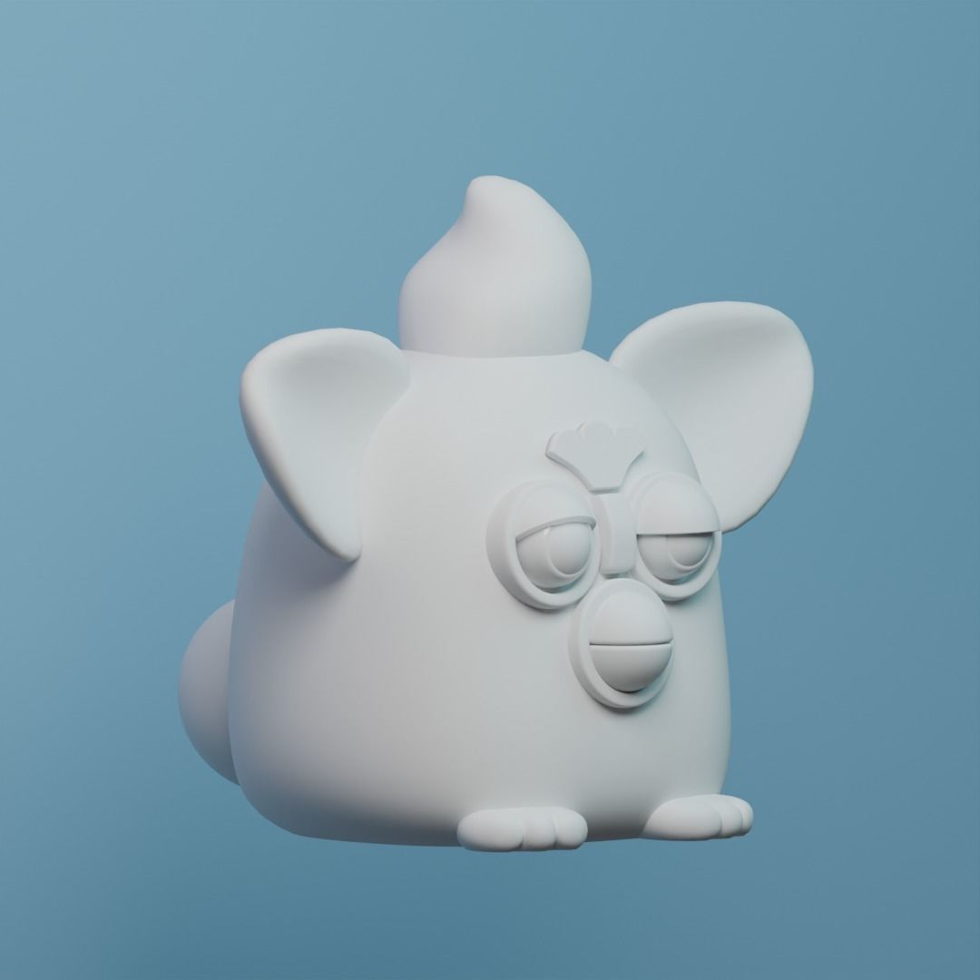 Retro Furby Frenzy - 3D Printable Model 3D print model_3