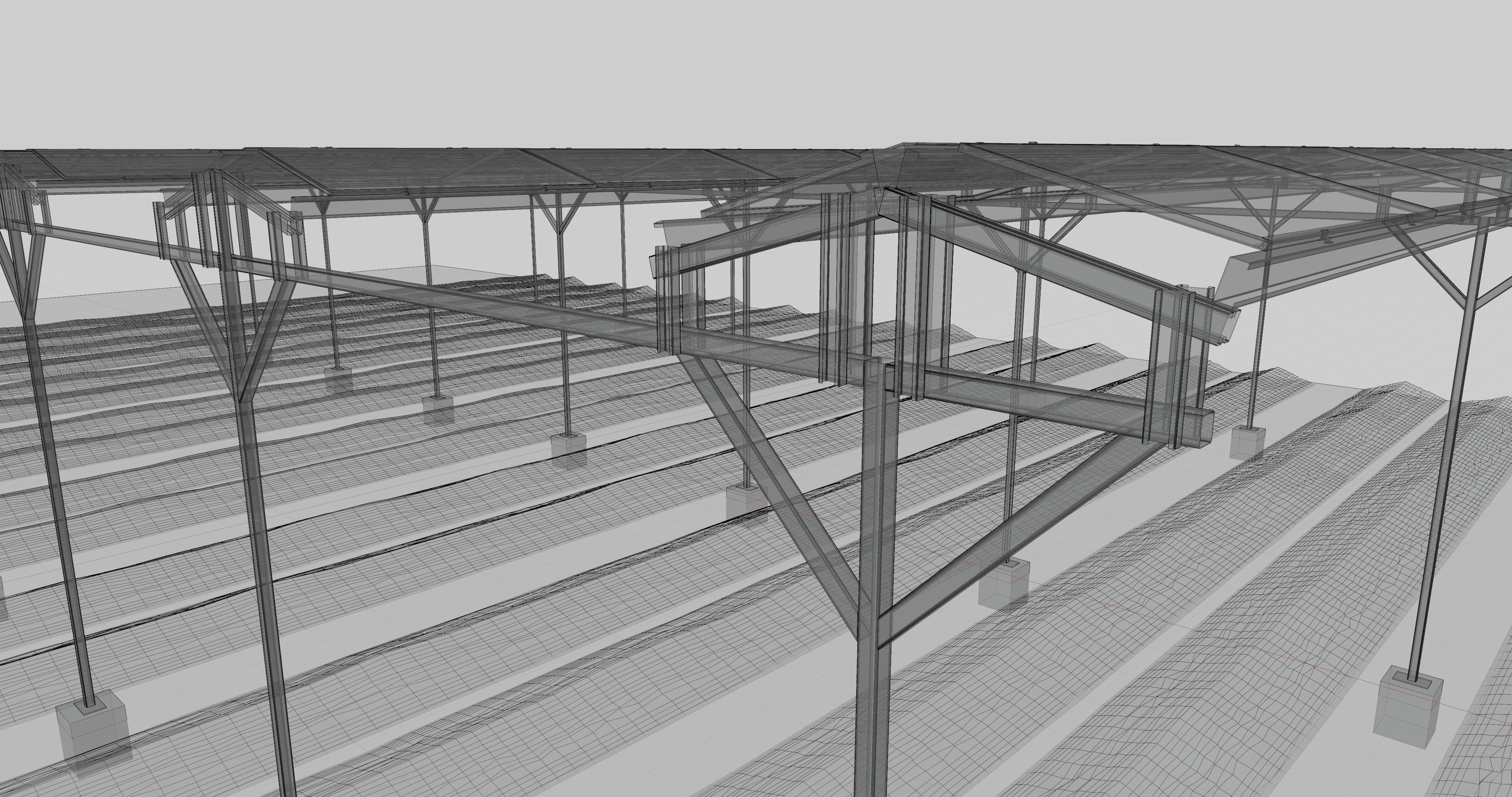 Solar Steel Construction For Farms Type-2 3D model_28