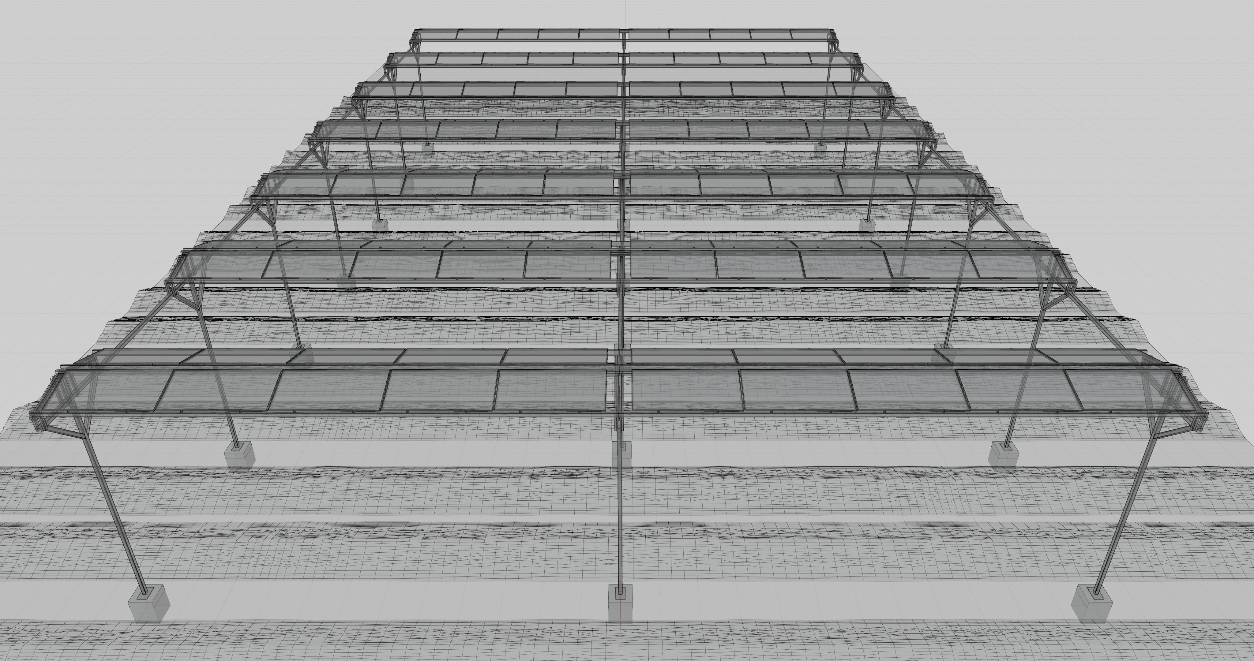 Solar Steel Construction For Farms Type-2 3D model_31