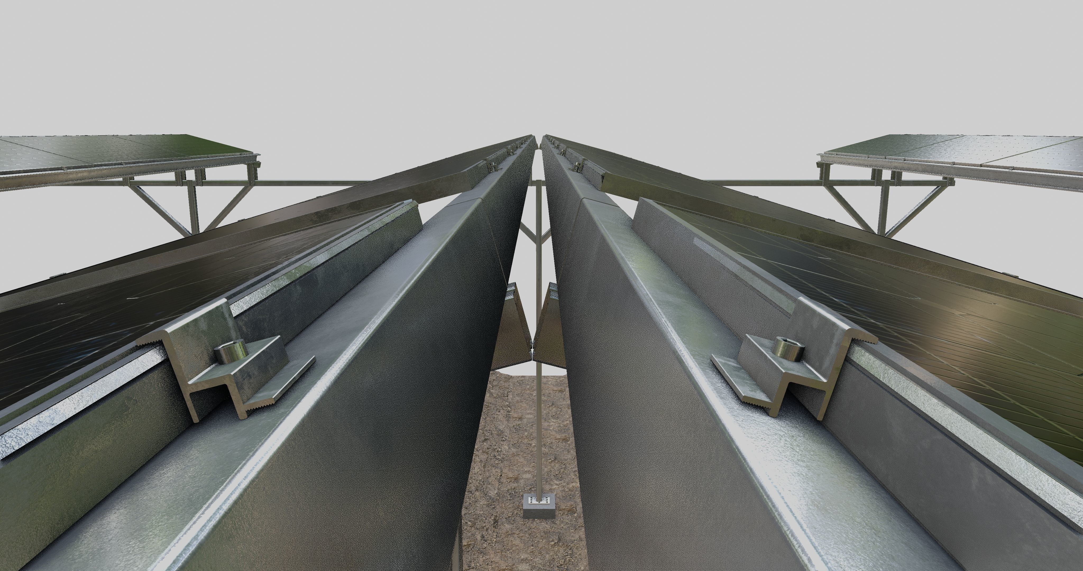 Solar Steel Construction For Farms Type-2 3D model_21