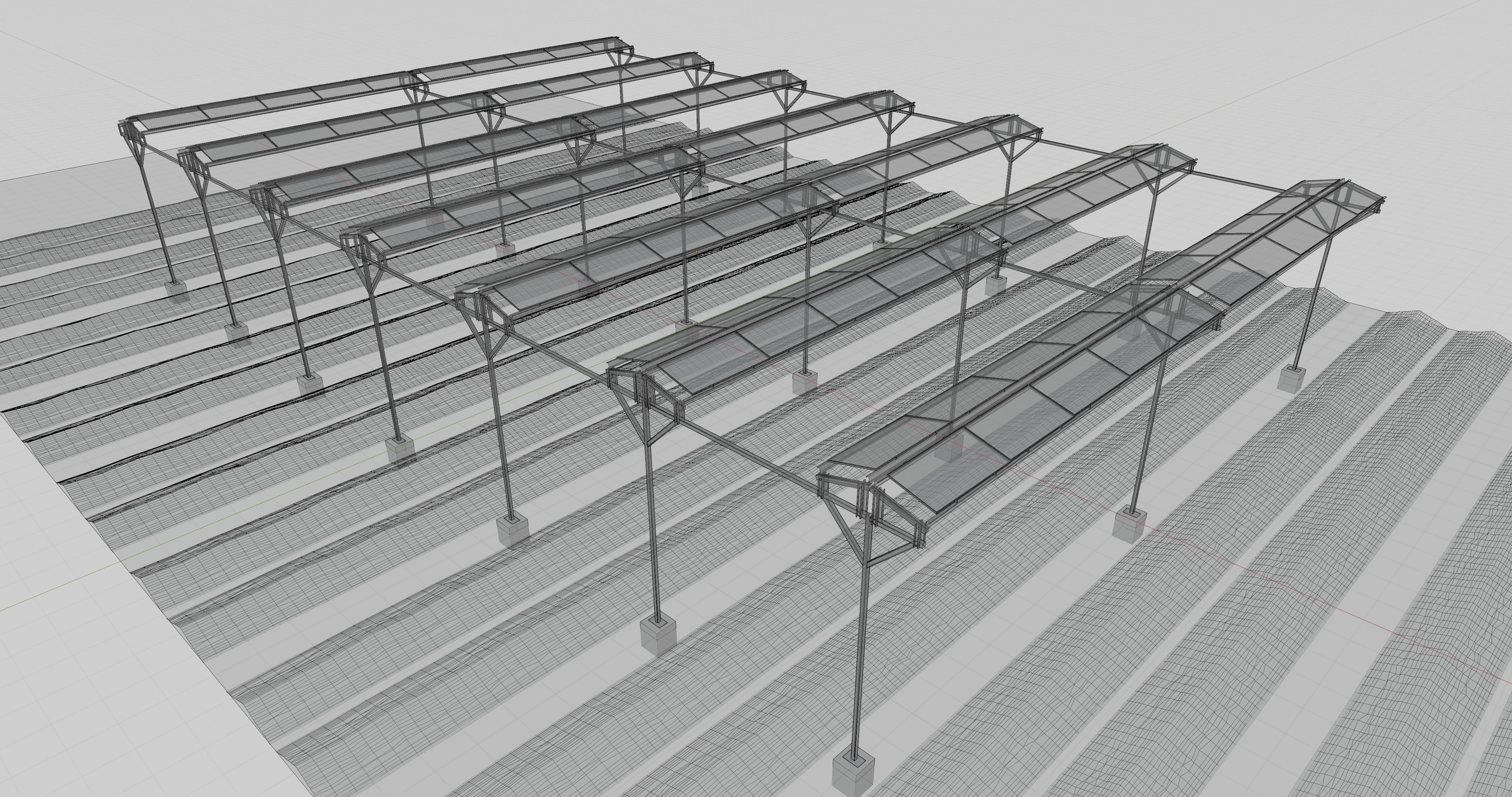 Solar Steel Construction For Farms Type-2 3D model_32