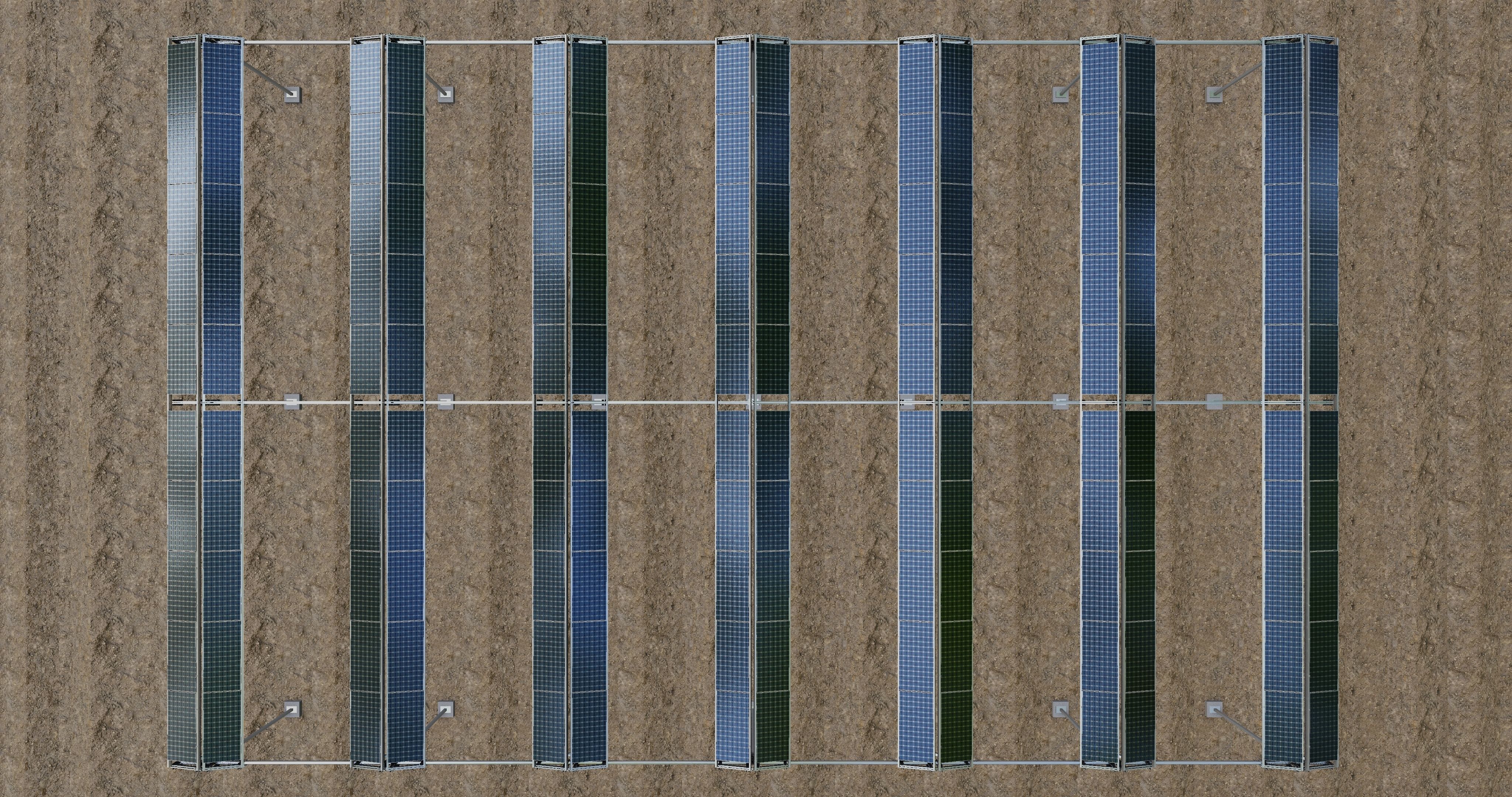 Solar Steel Construction For Farms Type-2 3D model_10